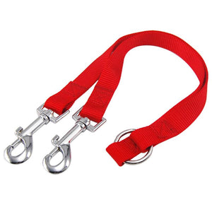 Red Double Dog Leash Connector