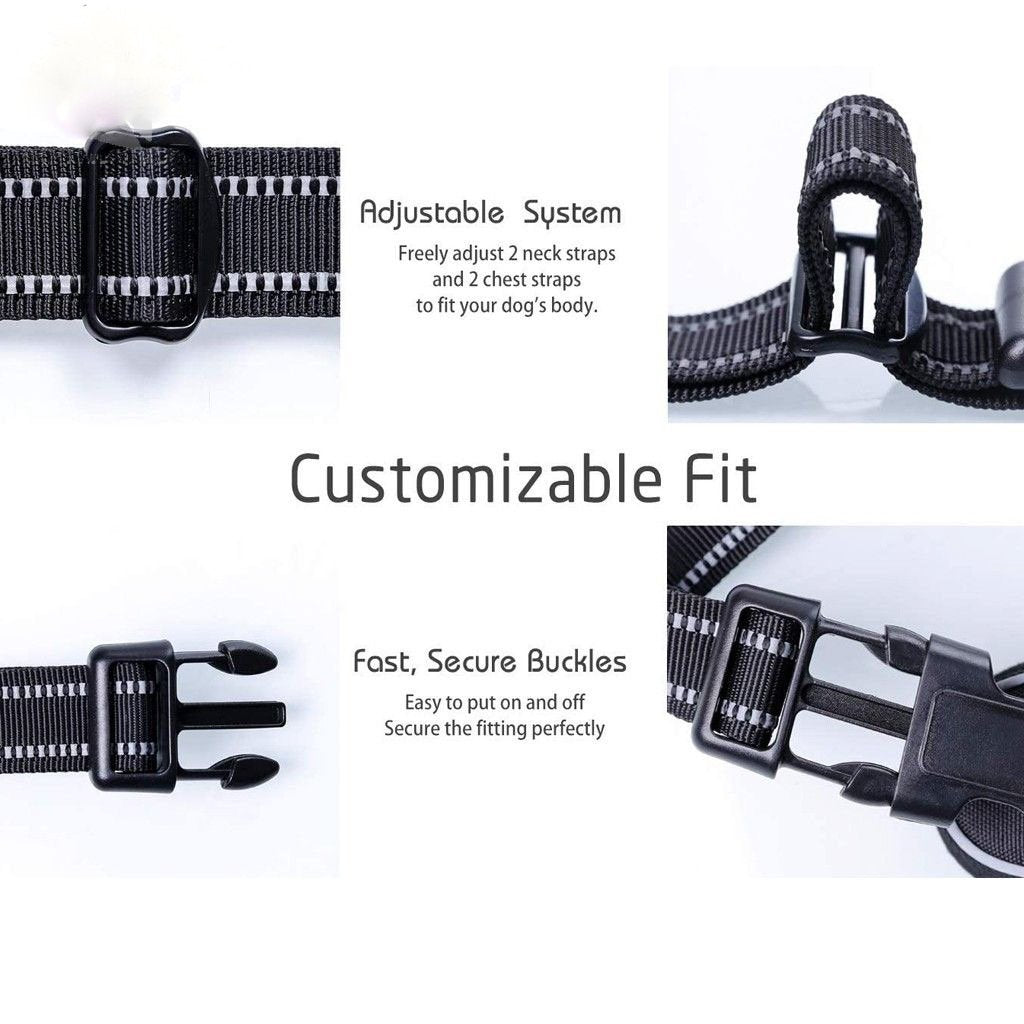 No Pull Soft Adjustable Dog Harness