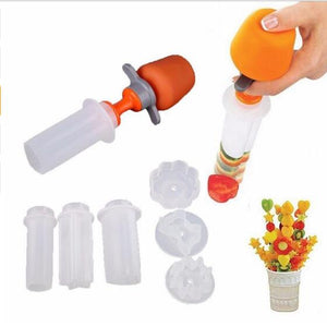 Creative Kitchen Pop Tools Plastic Vegetable Fruit Shape Cutter Slicer