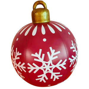 Giant Christmas Ornament Ball Outdoor Pvc 60Cm Inflatable Bauble