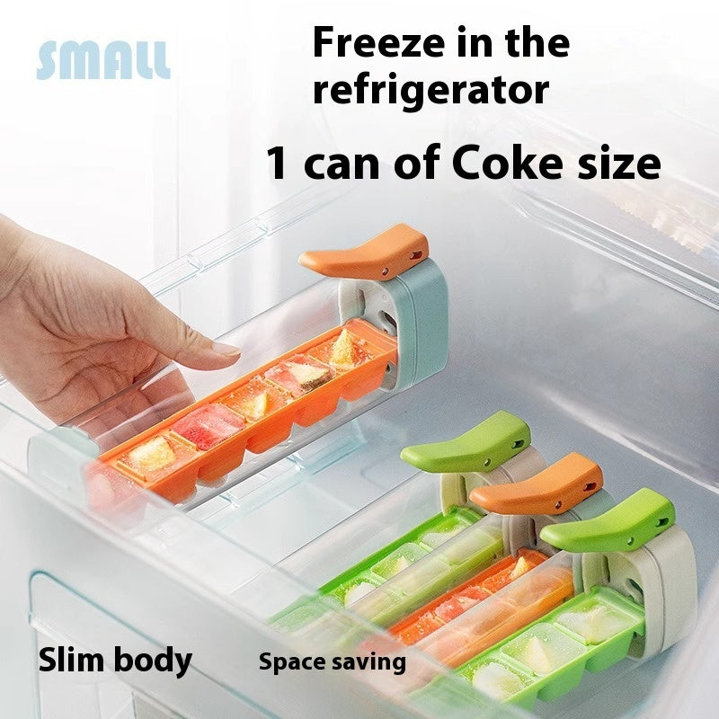 Ice Cube Mold Household Maker Food Grade Press Tray With Storage Box