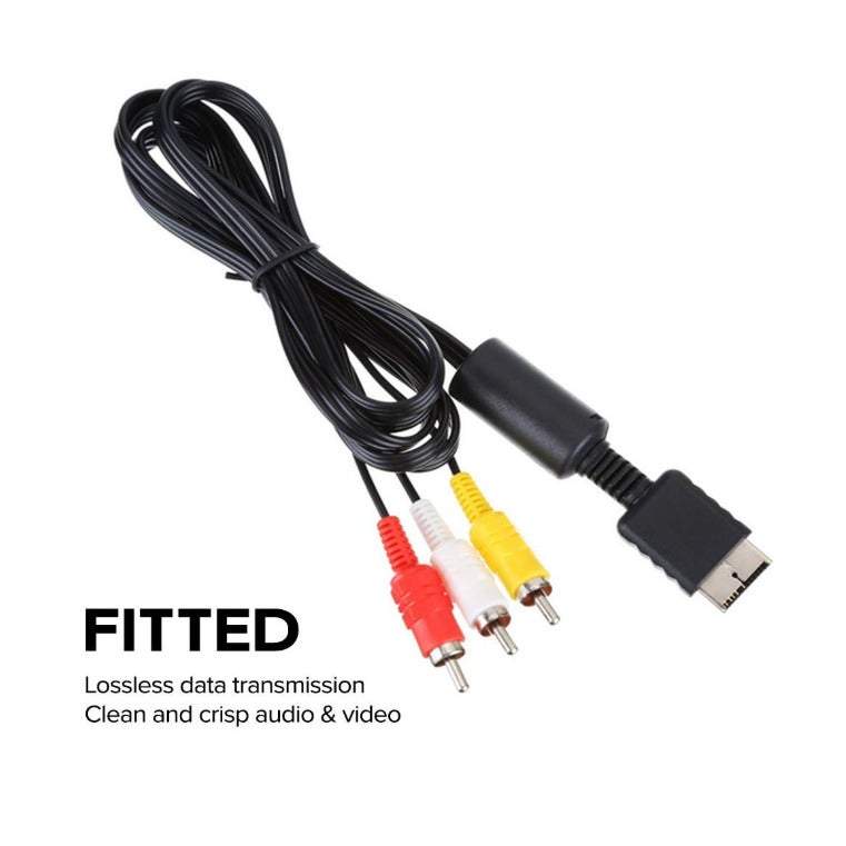 Gaming Consoles 1.8 M Composite Av To Rca Cable For Sony Playstation Ps2 Ps3 And Psx