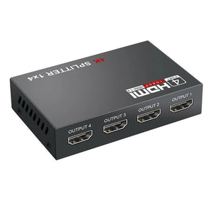 1 In 4 Out Hdmi Splitter X 1.4 Converter Amplifier Hdcp 4K 1080P Dual Display For Hdtv Dvd Ps3 Xbox