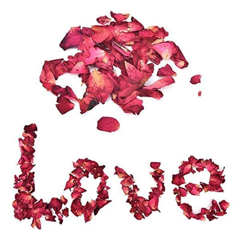 Red Dried Rose Petals Home Luxury Self Care Romantic Decorations