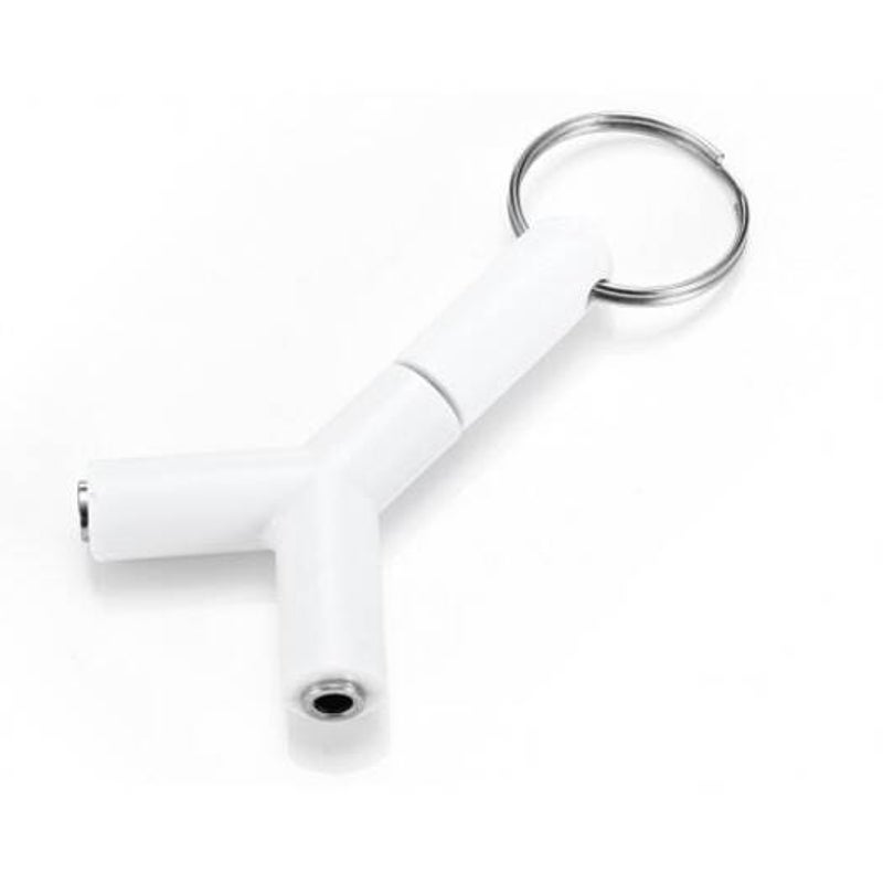 1 To 2 3.5Mm Audio Splitter White