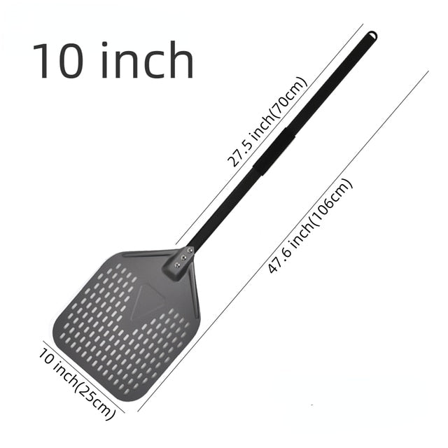 Pizza Shovel 25 Centimetre X 106 Dark Grey Metal Handle Baking Accessory