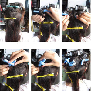 10Pcs Flexible Heatless Hair Curler Diy Curling Style