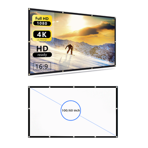 Portable Foldable Projector Screen 169 Home Cinema Outdoor Projection Hd