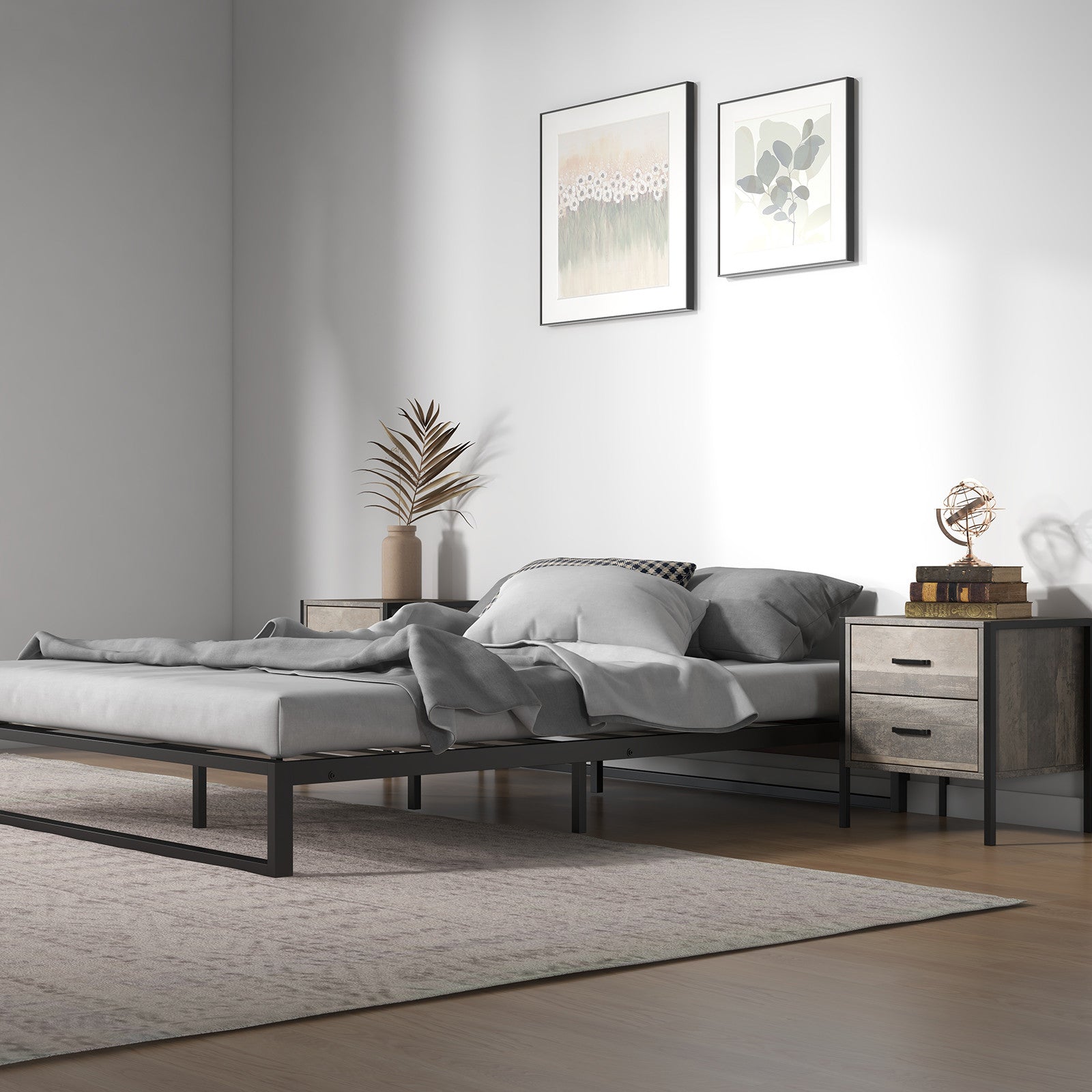 Florence Metal Bed Base Single