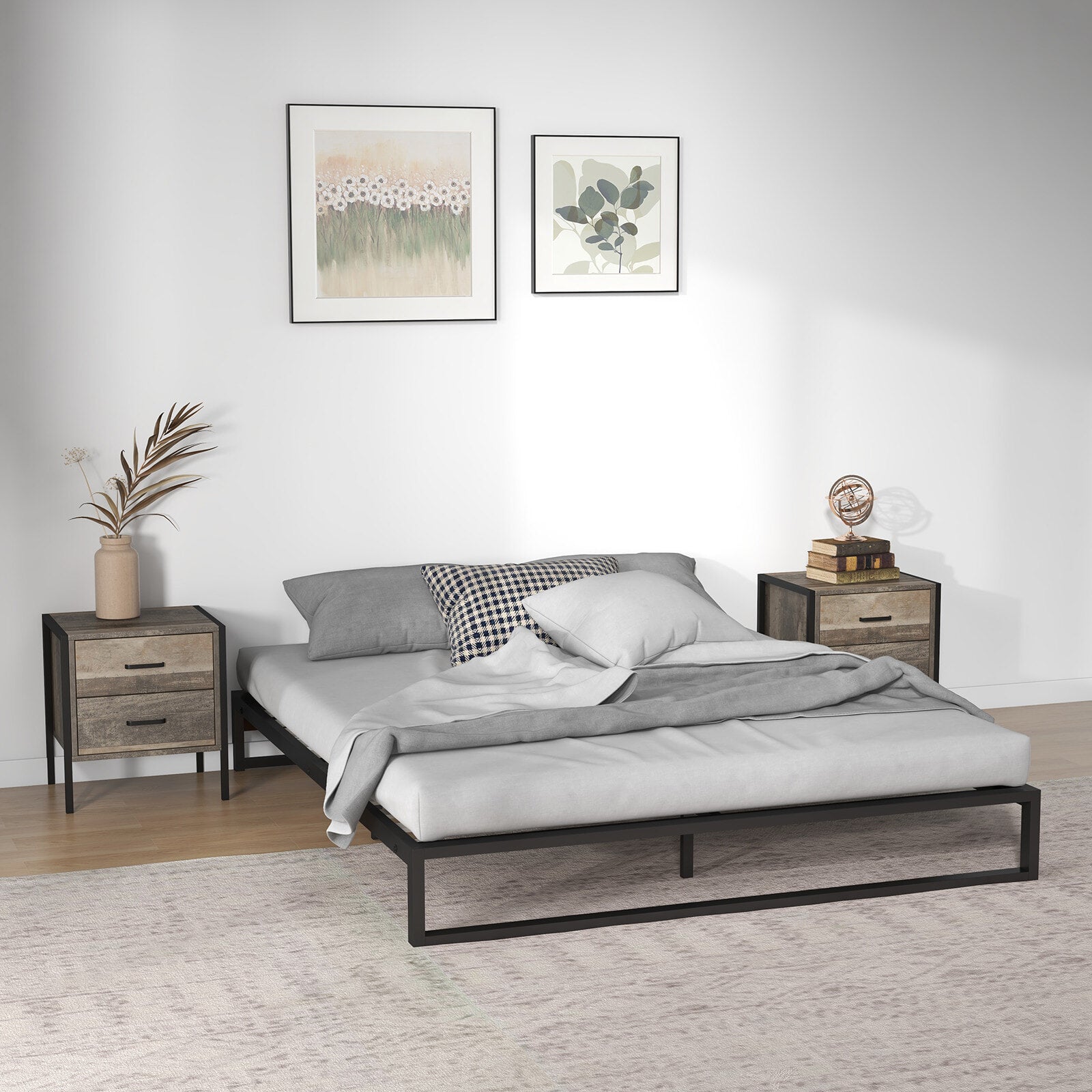 Florence Metal Bed Base Single