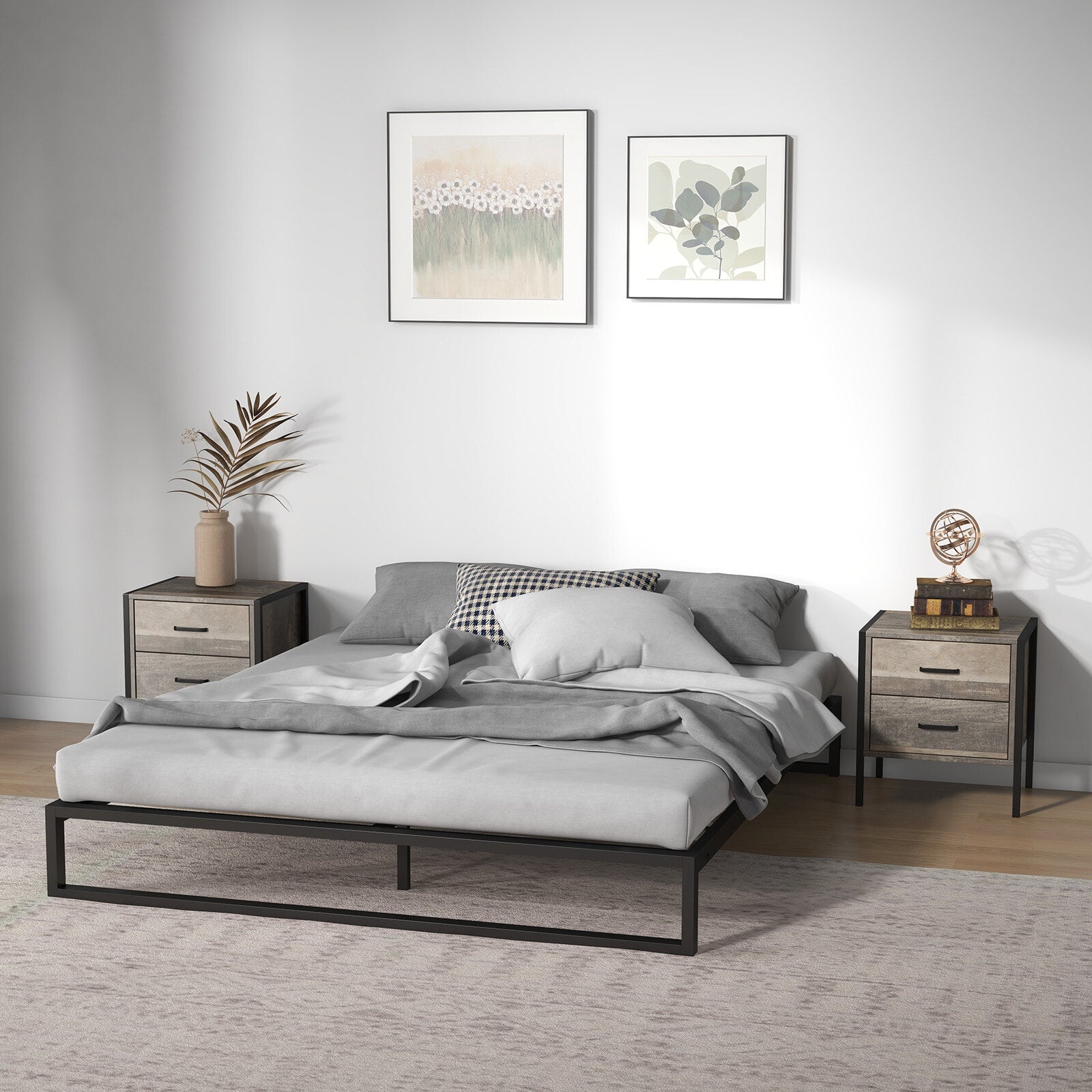 Florence Metal Bed Base Single