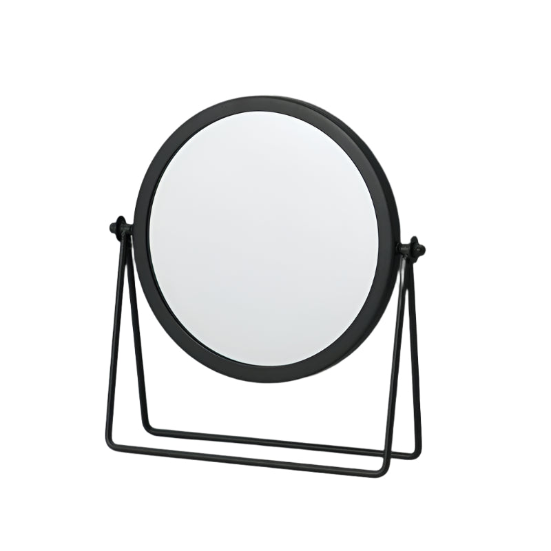 Bedroom Makeup Mirror With Iron Frame And Clear Surface For Dressing Needs