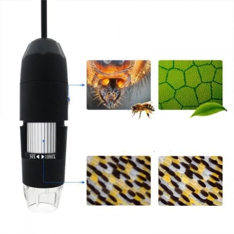 1000X Wireless Wifi Digital Electron Microscope Black