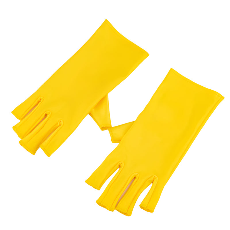 Manicure Uv Protection Gloves Half Finger Clothing In Various Colours