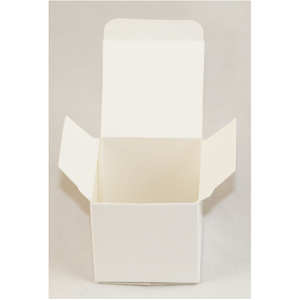 100 Pack Of White 5Cm Square Cube Card Gift Box - Folding Packaging Small Rectangle/Square Boxes For Wedding Jewelry Par