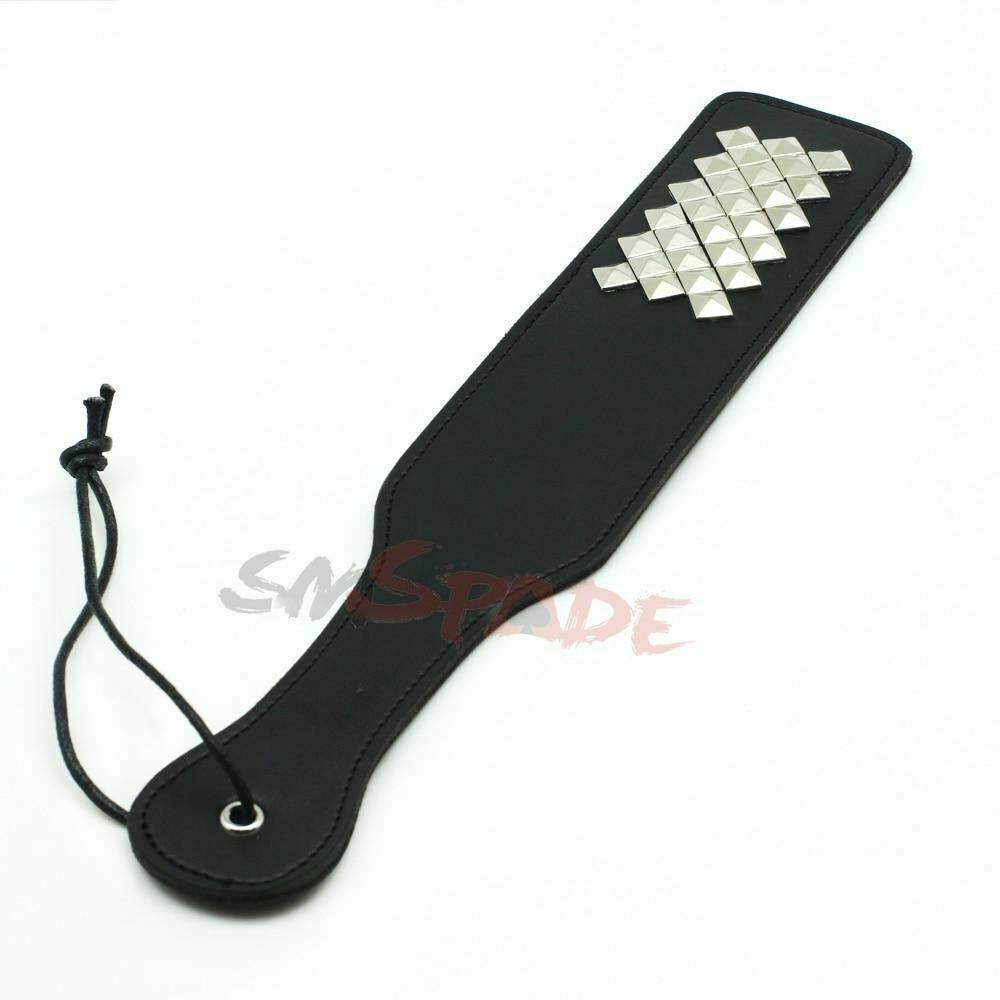 House Of Dasein Faux Leather Paddle With Studs Bdsm Impact Play Toys Couples Spanking Fetish