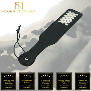 House Of Dasein Faux Leather Paddle With Studs Bdsm Impact Play Toys Couples Spanking Fetish