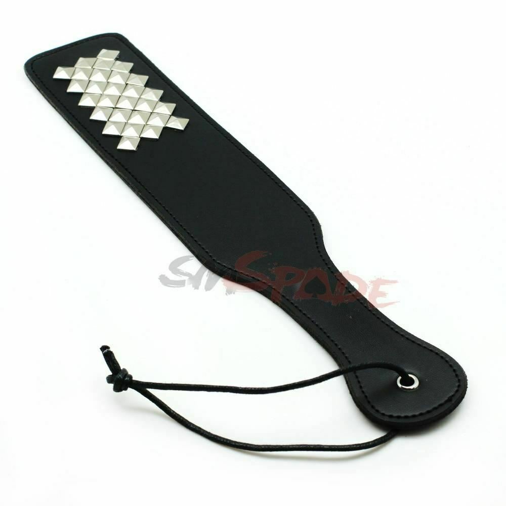 House Of Dasein Faux Leather Paddle With Studs Bdsm Impact Play Toys Couples Spanking Fetish