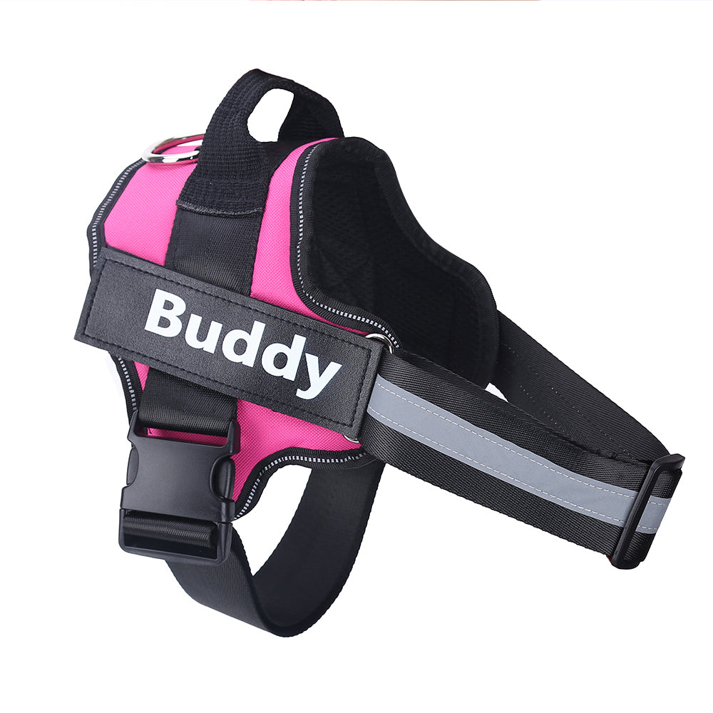 Personalized Dog Reflective 3M Adjustable No-Pull Pet Harness Vest