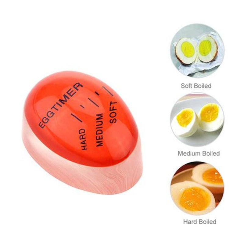 Egg Timer Perfect Colour Changing Yummy Soft Hard Boiled Eggs Cooking Kitchen Eco Friendly Resin Red Tools
