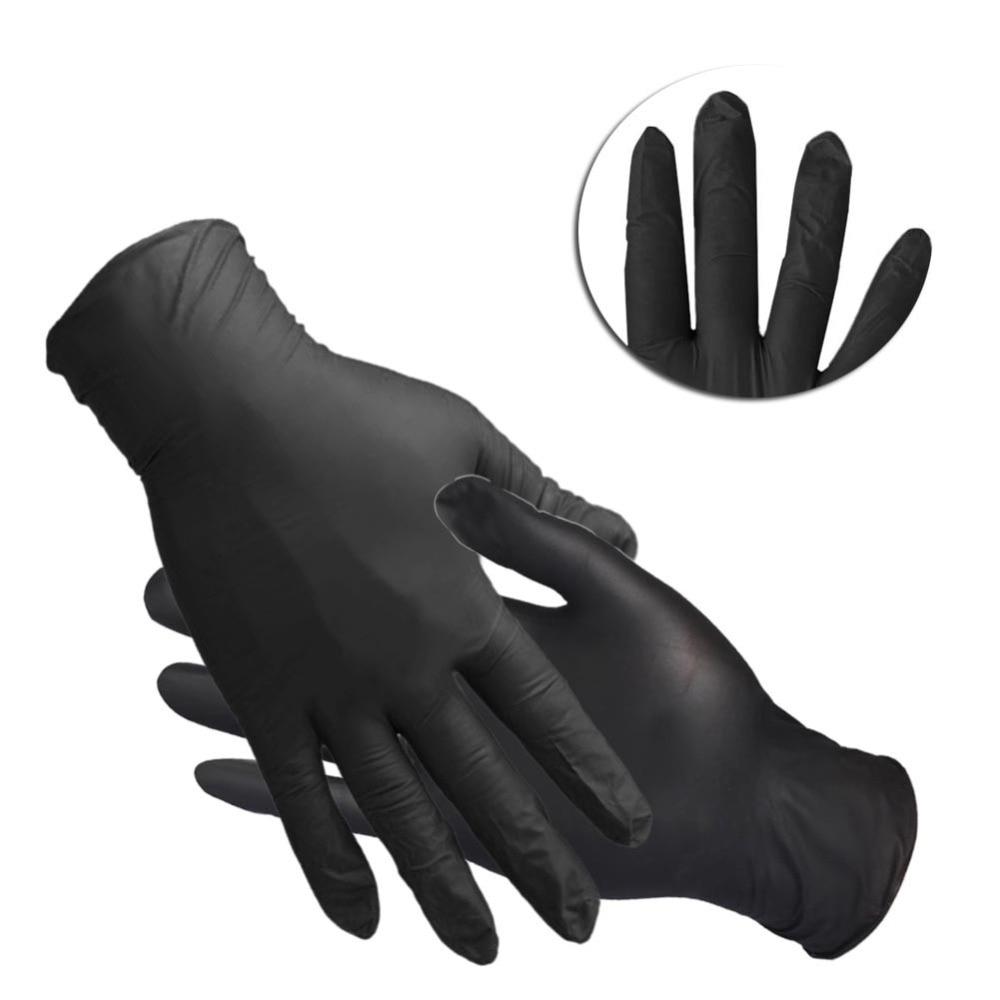 House Of Dasein Bdsm Spanking Gloves Black Nitrile Latex 10 Pack Fetish Bondage