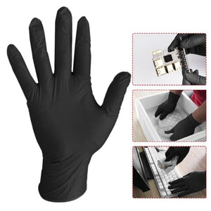 House Of Dasein Bdsm Spanking Gloves Black Nitrile Latex 10 Pack Fetish Bondage