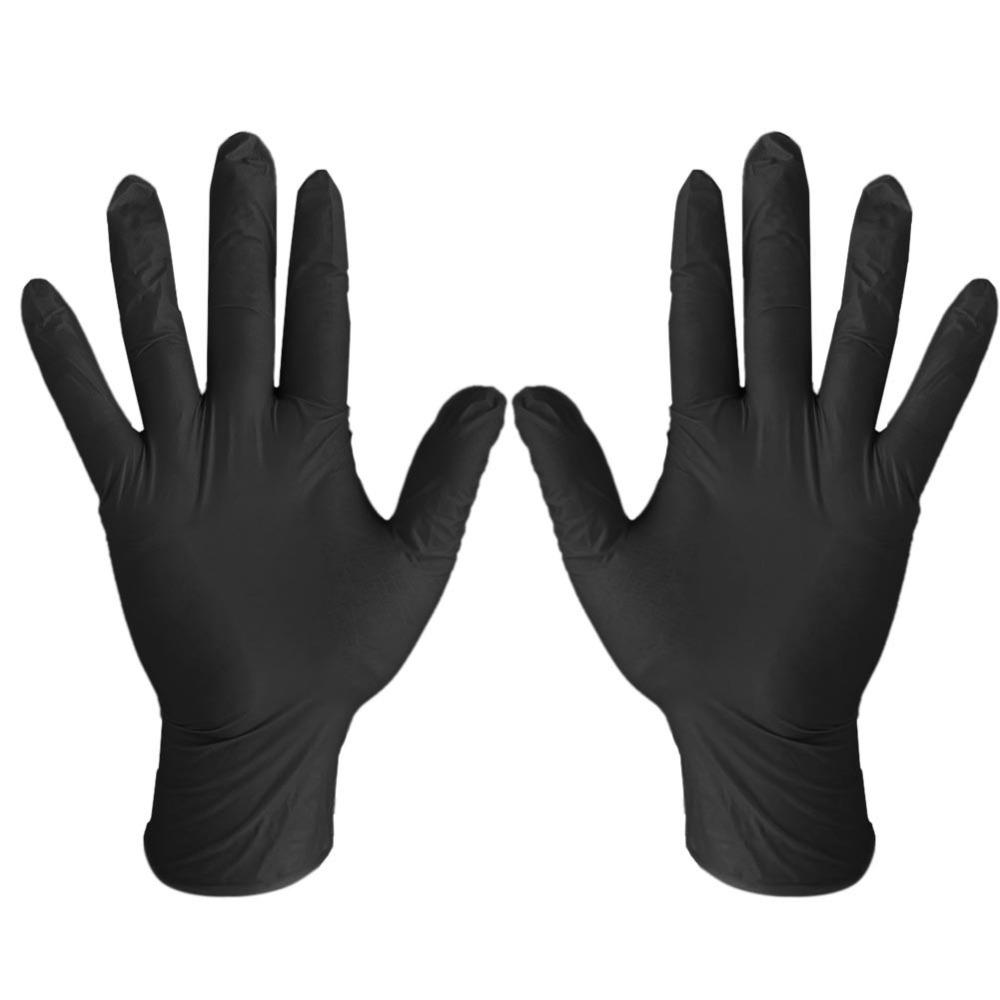 House Of Dasein Bdsm Spanking Gloves Black Nitrile Latex 10 Pack Fetish Bondage