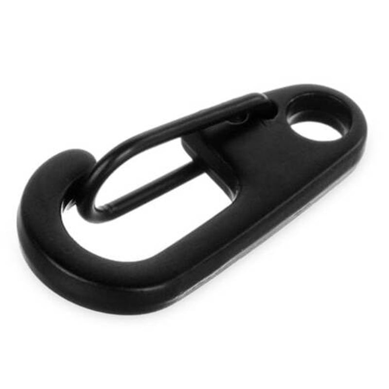 10Pcs D2 Zinc Alloy Carabiner Black