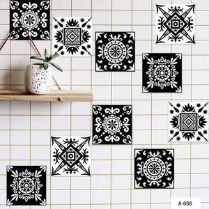 Tile Stickers Moroccan Style Wall 10Pcs / Set Self Adhesive Home Dcor 15X15cm