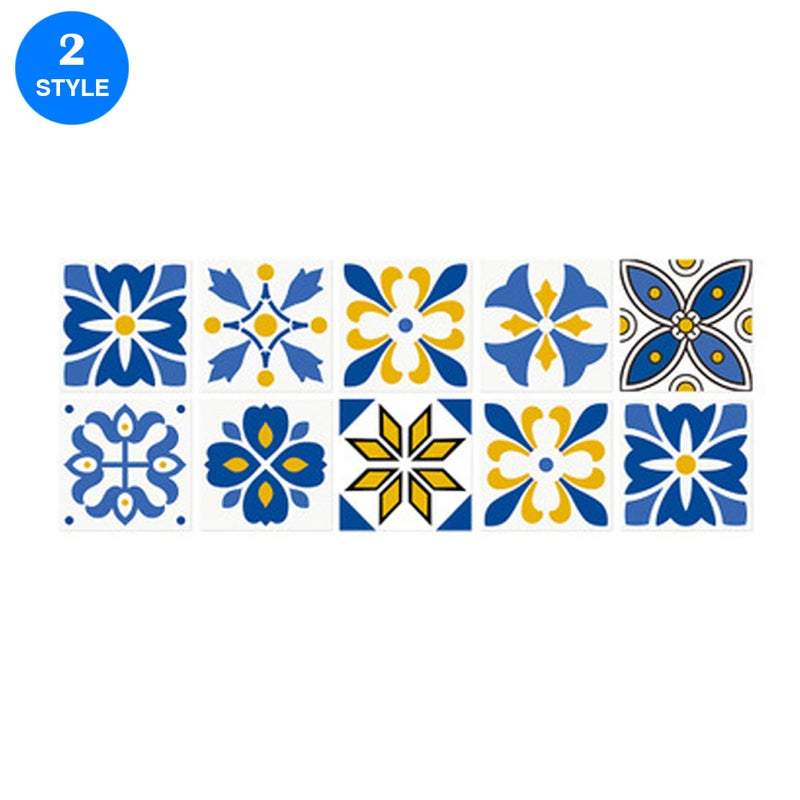 Tile Stickers Moroccan Style Wall 10Pcs / Set Self Adhesive Home Dcor 15X15cm