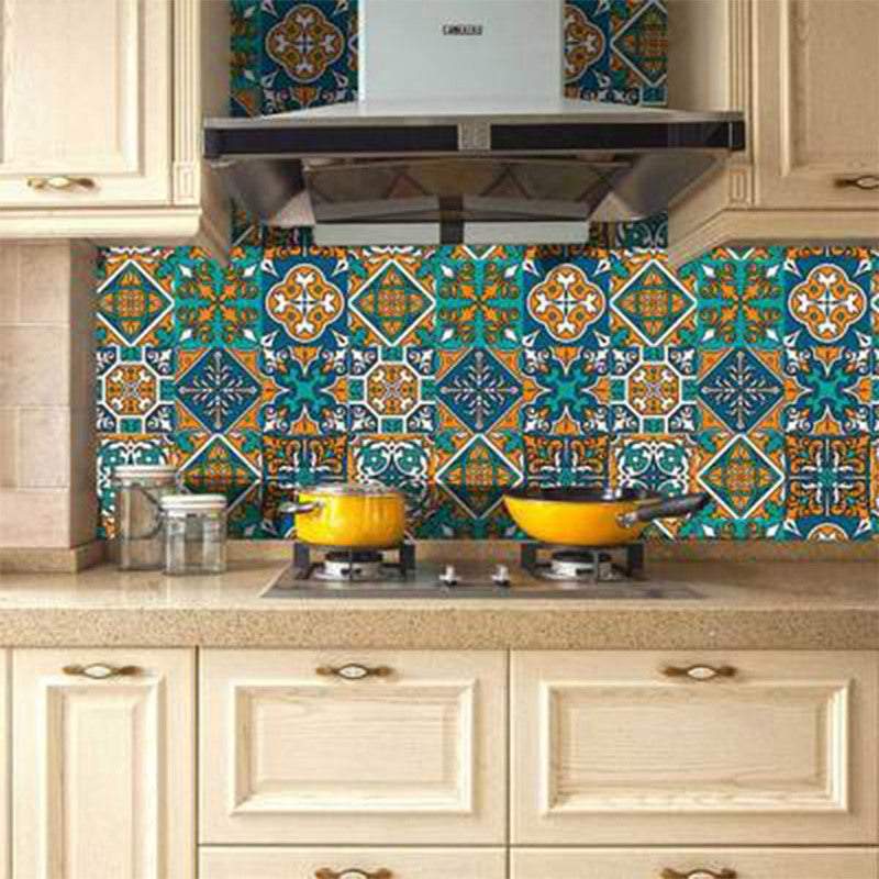 Tile Stickers Moroccan Style Wall 10Pcs / Set Self Adhesive Home Dcor 15X15cm