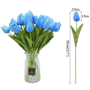 Colourful Tulips Artificial Flowers Decor