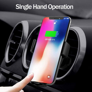 Wireless Phone Chargers 10W Qi Fast Car Mount Holder Stand