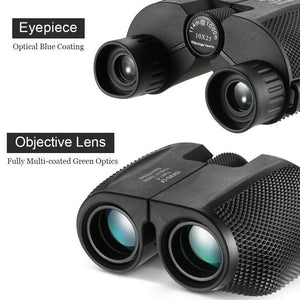 Telescopes 10X25 Folding High Power Compact Binoculars Suitable For Adults And Children Low Light Clear Night Vision Bir