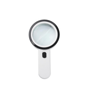 10X Illuminated Large Magnifier Handheld 12 Led Lighted Magnifying Glass For Seniors Reading Jewelry