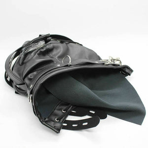 House Of Dasein Black Full Hood Blindfold Dildo Gag Bdsm Sex Mask Headgear Fetish Kink