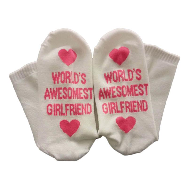 Unisex Cotton Socks Novelty Funny For Boyfriend Or Girlfriend Valentine's Day Gift