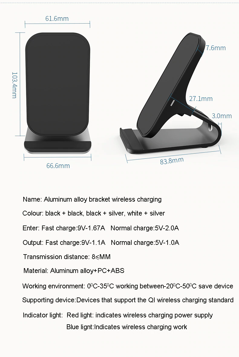 Wireless Phone Charger Stand