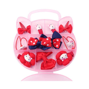 1Children's Hair Suit Cartoon Headdress Cute Butterfly Clip Red A