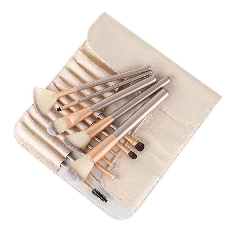 Makeup Brushes Elegant Champagne Gold Up Set Cosmetic Tools