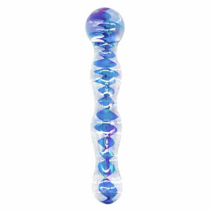 House Of Dasein Crystal Glass Dildo Long Butt Plug Waterproof Colourful Anal Beads