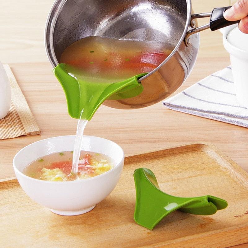 Silicone Soup Funnel Kitchen Gadget Tool For Efficient Pouring In The