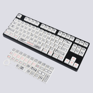 Keycap Keyboard White Notes Theme 125 Anime Keys Mechanical Keycaps For Keyboards
