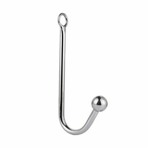 Stainless Steel Metal Anal Hook With Balls O Ring Butt Plug Bondage Restraints