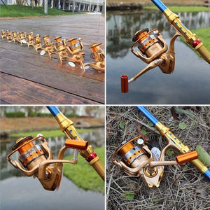 Fishing Reels 12Bb All Metal Spinning Ultra Smooth Spool Lightweight Aluminium