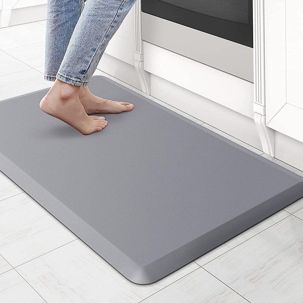 12Mm Thick Cushioned Anti Fatigue Mat For Kitchen Laundry Ergonomic Support