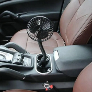 12V Car Electric Fan Black