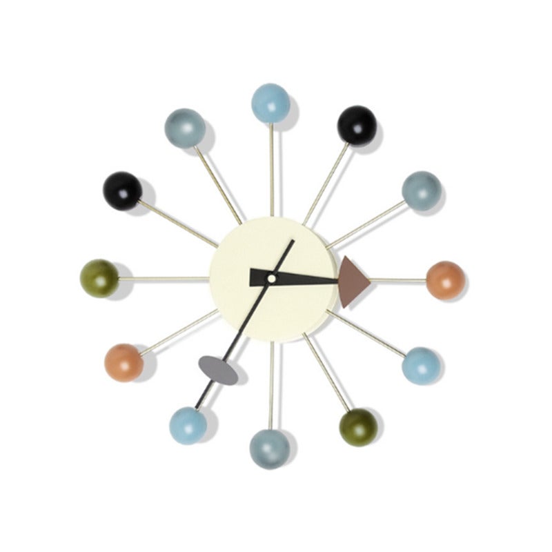 13 Inch Simple Candy Wall Clock Solid Color Colored Silent Suitable For Living Room Dining Black