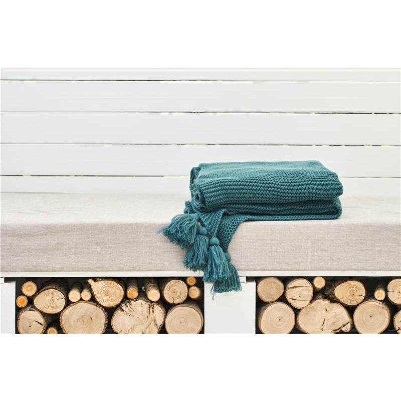 130Cm X 160Cm Warm Cozy Knitted Throw Blankets Green