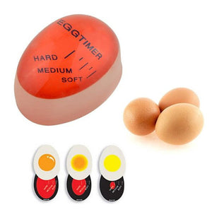 Egg Timer Perfect Colour Changing Yummy Soft Hard Boiled Eggs Cooking Kitchen Eco Friendly Resin Red Tools